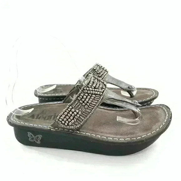 Alegria Car-264 womens platform size 35 pewter comfort orthopedic - Picture 1 of 15